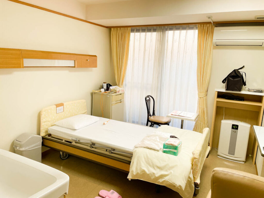 新横浜母と子の病院無痛分娩出産レポ_計画分娩の入院の部屋