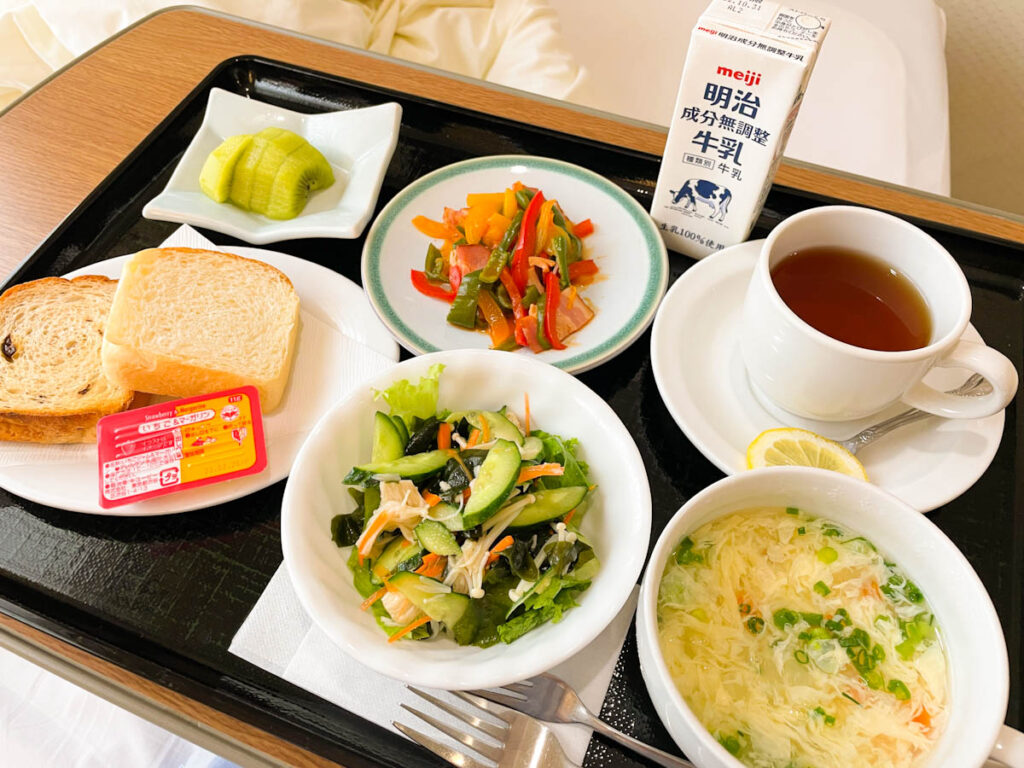 計画無痛分娩出産レポ_新横浜母と子の病院の食事の様子