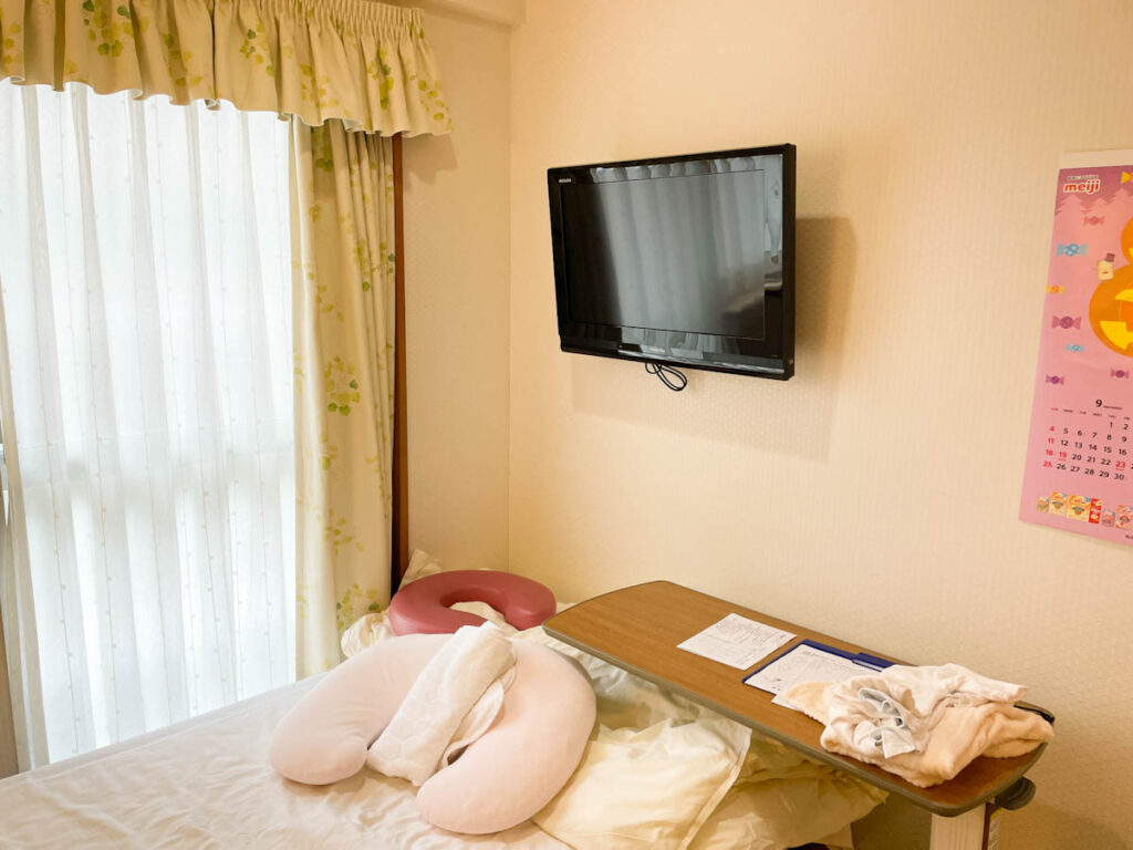 計画無痛分娩出産レポ_新横浜母と子の病院の部屋の様子